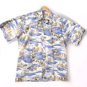 Hawaiian Shirt Men Aloha Summer‎ Casual Beach Button Down Cruise Surf Party M